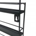 FixtureDisplays® Black Metal Nail Polish Mountable 5 Tier Organizer Display Rack Essential Oil Rack 16034-BLACK